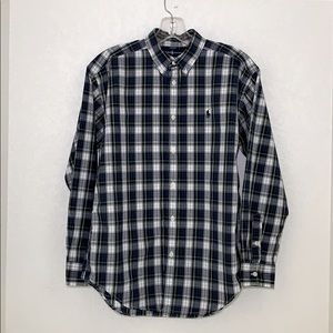 Ralph Lauren Boys Plaid Dress Shirt SZ L 16/18